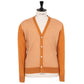 Jacquard Rombini" cardigan made from cashmere and silk - handmade