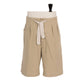 Bermuda shorts "Tino S" made from Japanese chevron linen mix