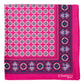 Patterned Pochette made from pure English Silk - hand-rolled