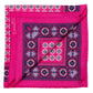 Patterned Pochette made from pure English Silk - hand-rolled