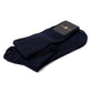 Ribbed Knee Sock made from fine "Fil d'Ecosse" Cotton in Dark Blue