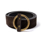 Belt "Ring-Belt" made of Saddle Leather - handmade