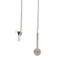 Knopflochkette "Martini Cocktail" aus Sterling Silber - Handarbeit