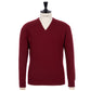 Pullover "Oxton Vee" aus feinem schottischen 1 Ply-Kaschmir