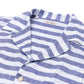 Edizione Speciale: Hemd-Jacke "Tenda da Sole Orizzontale" aus reinem Leinen - reine Handarbeit