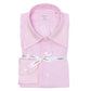 Rosa Hemd "Gentry Sartoriale" aus reinem Leinen - Handarbeit