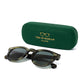 Sunglasses "DONEGAL Eco Green" with Green Lenses - Handmade