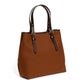 Bag "New Office Tote" made from Cotton Canvas and Saddle Leather - handmade