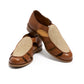 Sandal "Franck" made of Calfskin and Raffia