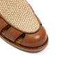 Sandal "Franck" made of Calfskin and Raffia