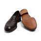 Limited Edition: Penny Loafer "Unlined Harrow" in French Calf-Suede - Hand-Sewn