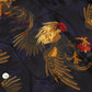 Nipoaloha x MJ: Aloha Shirt "Cock Fighting" made from pure Silk - Japanese Item