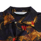 Nipoaloha x MJ: Aloha Shirt "Cock Fighting" made from pure Silk - Japanese Item