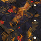 Nipoaloha x MJ: Aloha Shirt "Cock Fighting" made from pure Silk - Japanese Item