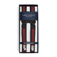 Striped Elastic Suspenders "Infinity" with Clips