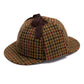 Hat "Deerstalker" made of Pure Wool - Handmade for Gentlemen
