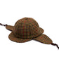 Hat "Deerstalker" made of Pure Wool - Handmade for Gentlemen