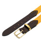 Hardy & Parson x MJ: Belt "Suffolk" made from Elastic Canvas and Saddle Leather - handmade