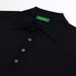 Knitted Polo "Julius" made of Wool and Silk - 14 Gauge Finest Knit
