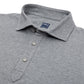 Short-Sleeved Polo "Tre" made of Melange Cotton Jersey