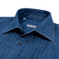 Shirt "Denim Plisse" made from Soft Cotton Denim - handmade