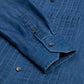 Shirt "Denim Plisse" made from Soft Cotton Denim - handmade