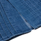 Shirt "Denim Plisse" made from Soft Cotton Denim - handmade