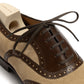 Oxford "Brogue Spectator" made from Hand-Dyed Calfskin - pure handwork