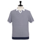 Strickpolo "Stile Diamante" aus reiner Baumwolle - Handarbeit