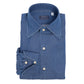 Hemd "Denim Lusso" mit neapolitanischer Umschlagmanschette - Collo Napoli
