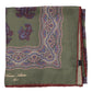 Carree-Schal "Grande Paisley Stampato" aus reiner Seide - Handrolliert