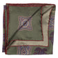 Carree-Schal "Grande Paisley Stampato" aus reiner Seide - Handrolliert