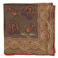 Einstecktuch "Paisley Moderno" aus reiner Seide - Handrolliert