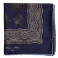 Square Scarf "Grande Paisley Stampato" made of pure Silk—hand-rolled