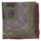 Carree-Schal "Grande Paisley Stampato" aus reiner Seide - Handrolliert