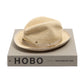 SUPERDUPER x MJ: Hat "HOBO Plain" made from Raffia Crochet Straw - handmade