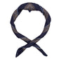 Square Scarf "Grande Paisley Stampato" made of pure Silk—hand-rolled