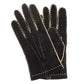 Gloves "Officer" made from Black-Brown Deerskin - hand-sewn