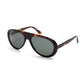 Sonnenbrille "SURF AVIATORS Tortoise" mit grünen Gläsern - Handcrafted