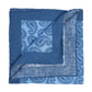 Limited Edition: Einstecktuch "Paisley Sparsi" aus reinem Leinen - Handrolliert