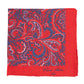 Limited Edition: Einstecktuch "Paisley Turco" aus reinem Leinen - Handrolliert