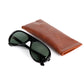 Sonnenbrille "MOTO AVIATORS Black" mit grünen Gläsern - Handcrafted