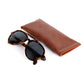 Sonnenbrille "ELMORE Horn" mit grauen Gläsern - Handcrafted