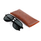 Sonnenbrille "HOWLIN Black" mit grünen Gläsern - Handcrafted