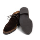 Boots "Peak Chukka" made of dark brown suede—entirely handcrafted