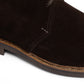 Boots "Peak Chukka" made of dark brown suede—entirely handcrafted