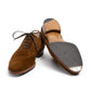 Oxford "Full Brogue" aus tabakbraunem Rauhleder - reine Handarbeit