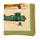 Schal "Foulard Avions Couleurs" aus reiner Seide - Handarbeit