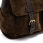 Shoulder Bag "Satchel Bag" made of Suede and Saddle Leather - Handcrafted
