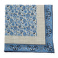Einstecktuch "Fiori Sparsi" aus Baumwolle, Seide und Leinen - Handrolliert